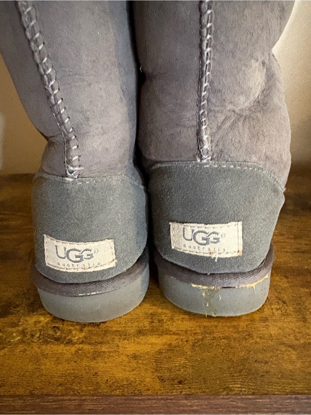 UGG Australia Classic Tall 5815 Grey Suede Shearling Boots – Women’s 7 - Picture 9 of 9